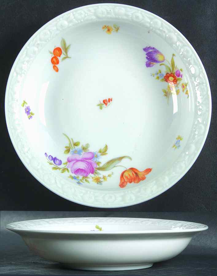 Flowers (Maria Stamp) Rim Fruit/Dessert (Sauce) Bowl by Rosenthal - Continental-1