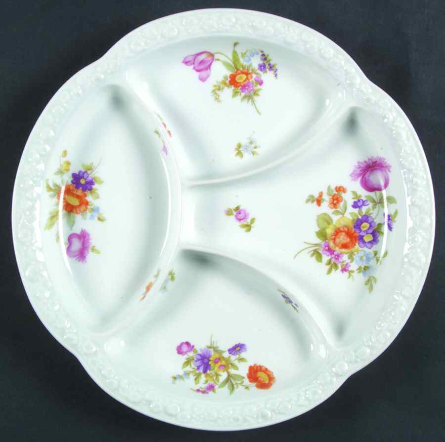 Flowers (Maria Stamp) 4 Part Relish by Rosenthal - Continental-1