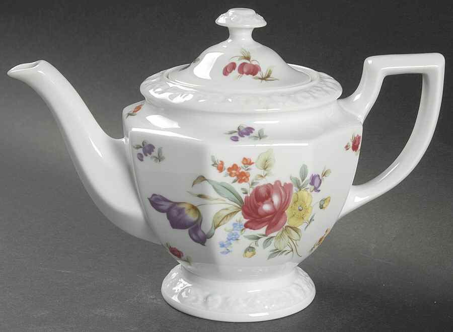Flowers (Maria Stamp) Small Teapot & Lid by Rosenthal - Continental-1