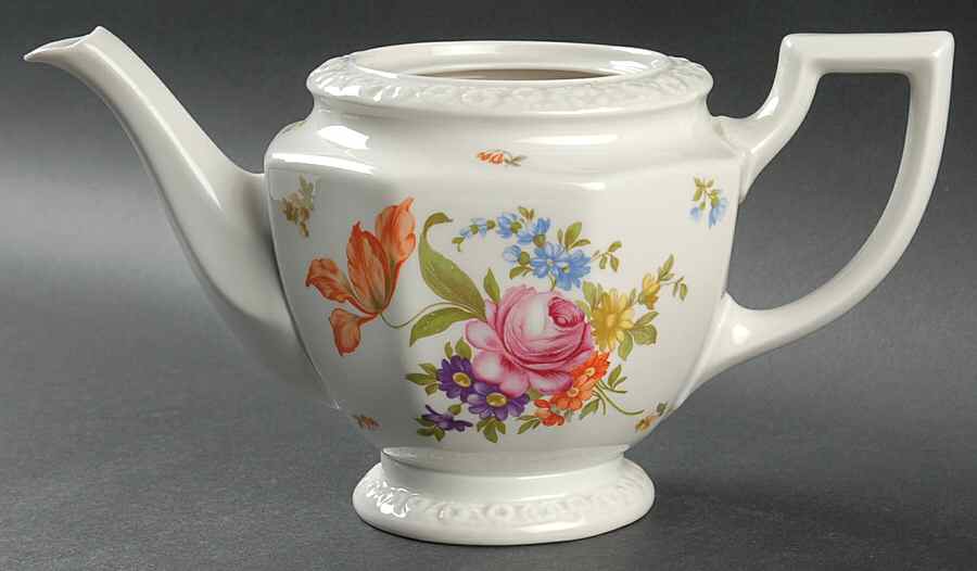 Flowers (Maria Stamp) Teapot No Lid by Rosenthal - Continental-1