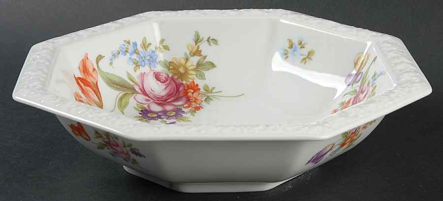 Flowers (Maria Stamp) 9" Round Vegetable Bowl by Rosenthal - Continental-1