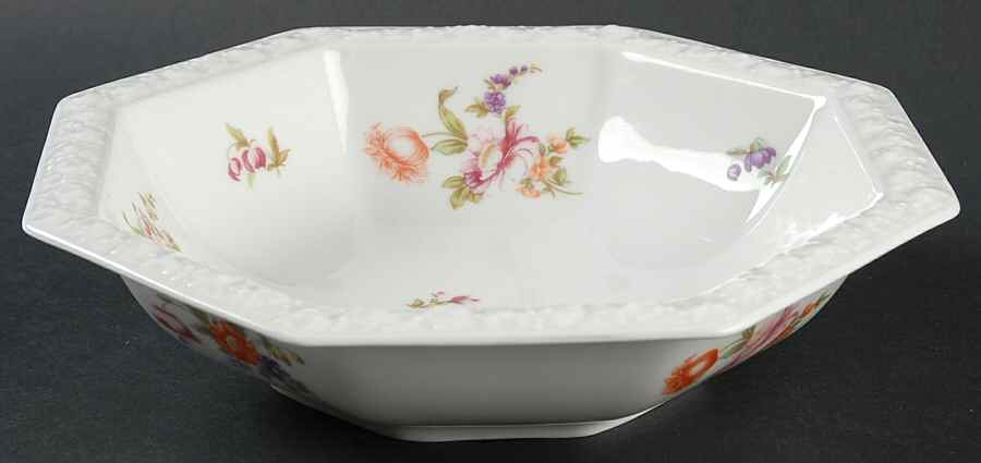 Flowers (Maria Stamp) 7" Round Vegetable Bowl by Rosenthal - Continental-1