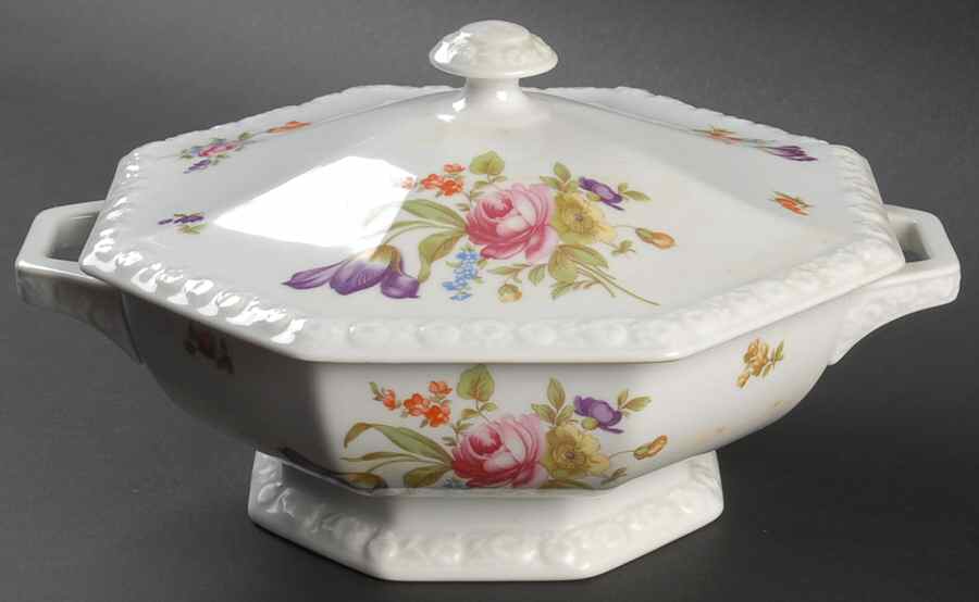 Flowers (Maria Stamp) Round Covered Vegetable by Rosenthal - Continental-1