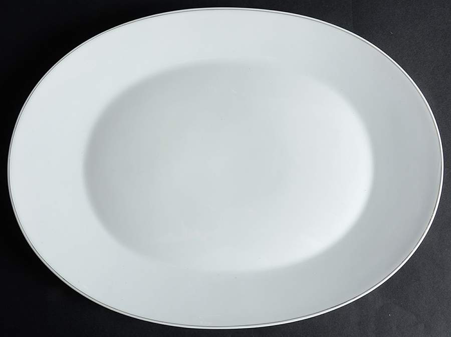 Secunda Gray Grau (Form E) 15" Oval Serving Platter by Rosenthal - Continental-1