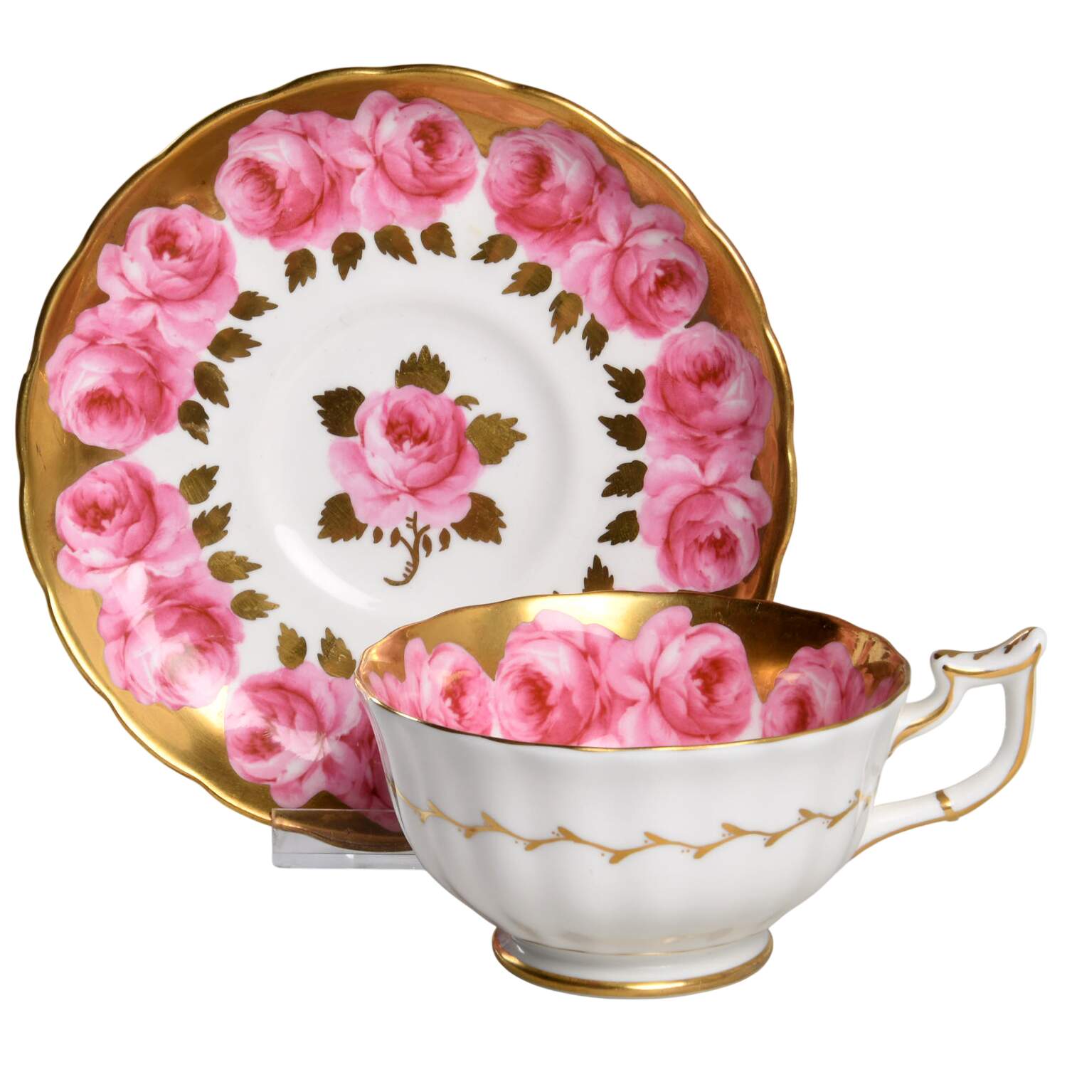 RCH23 Footed Cup & Saucer Set by Royal Chelsea-1