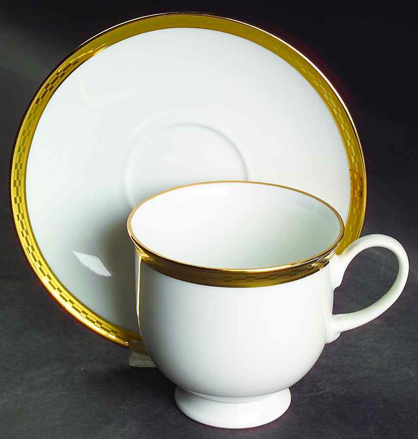 Crown Gold Footed Cup & Saucer Set by Rosenthal - Continental-1