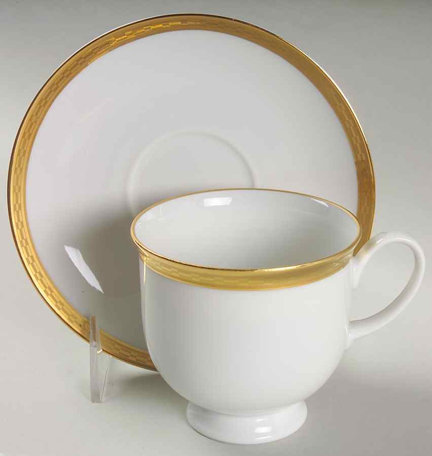 Crown Gold Footed Cup & Saucer Set by Rosenthal - Continental-1