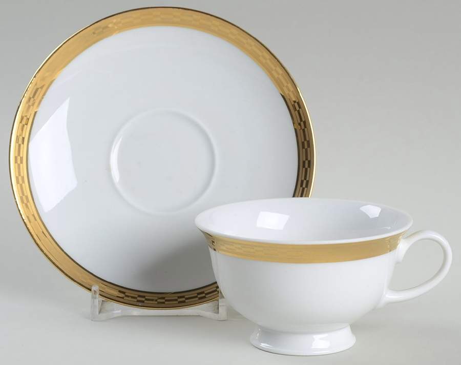 Crown Gold Footed Demitasse Cup & Saucer Set by Rosenthal - Continental-1