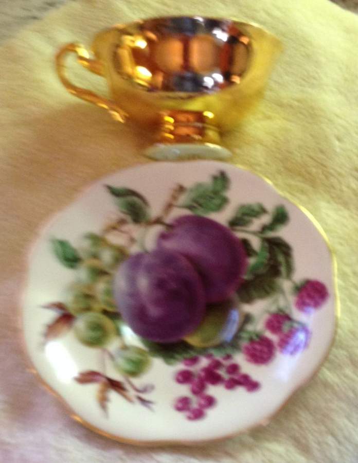 5057j Footed Cup & Saucer Set by Rosina-Queens-1