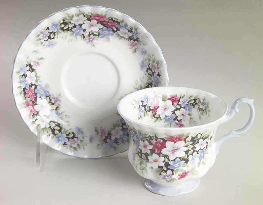 Fragrance Series Footed Cup & Saucer Set by Royal Albert-1