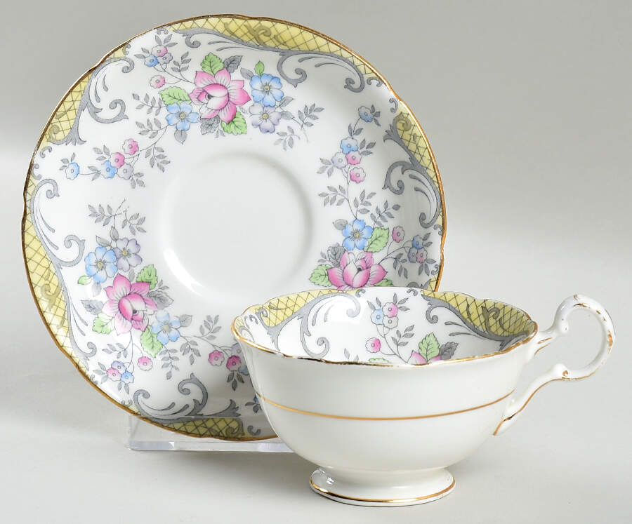 Strathmore Footed Cup & Saucer Set by Royal Grafton-1