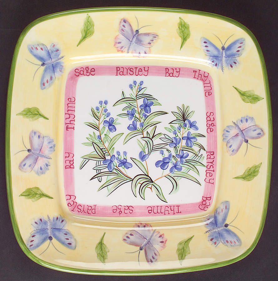 Herb Garden Ceramics (Accessories) 9" Square Dish by Royal Worcester-1