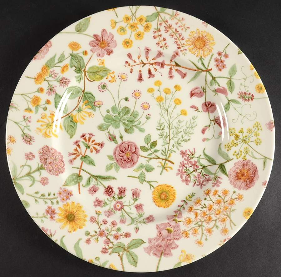 Hedgerow (Earthenware, Wildflowers) 12" Chop Plate (Round Platter) by Royal Stafford-1