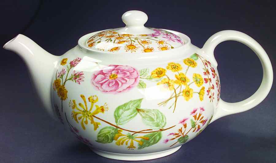 Hedgerow (Earthenware, Wildflowers) Teapot & Lid by Royal Stafford-1
