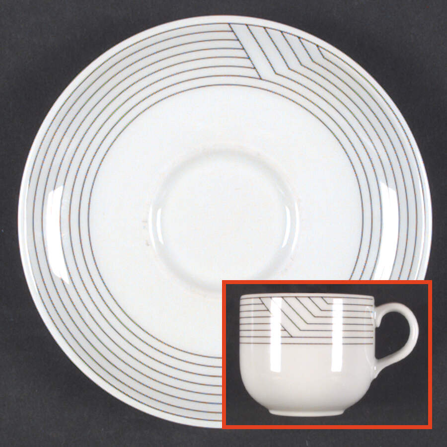 RMS7 Flat Cup & Saucer Set by Royal Mosa (Holland)-1