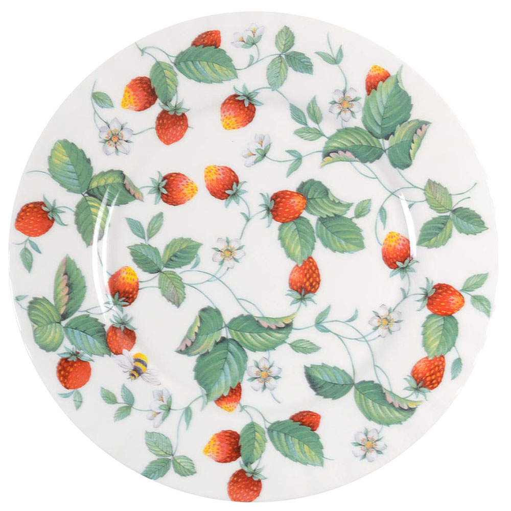 Alpine Strawberry Dinner Plate by Roy Kirkham-1