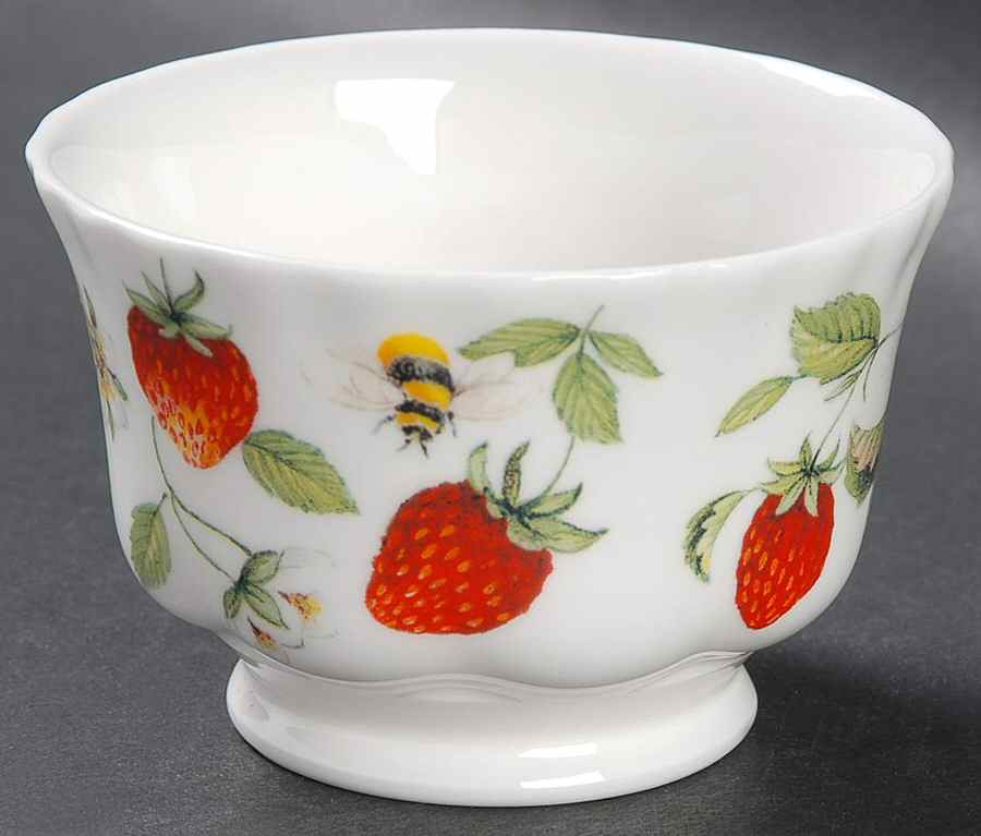 Alpine Strawberry Open Sugar Bowl by Roy Kirkham-1