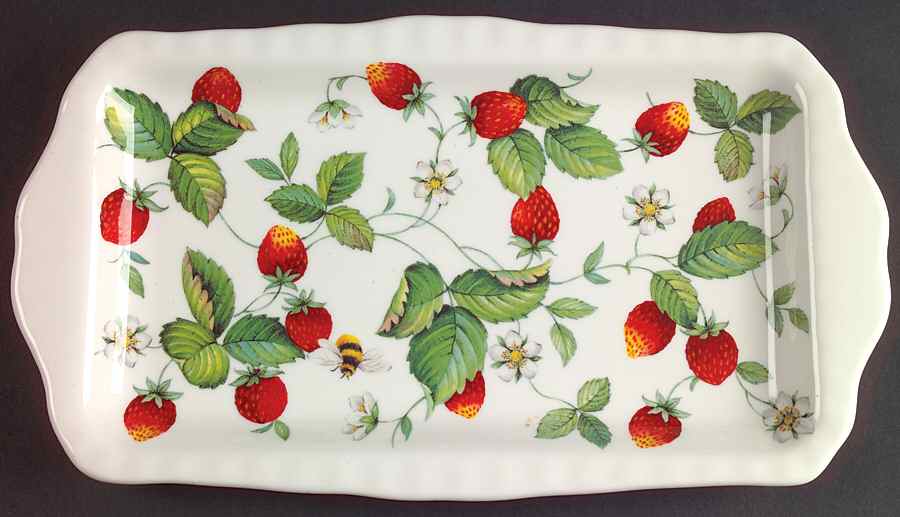 Alpine Strawberry Large Sandwich Tray by Roy Kirkham-1