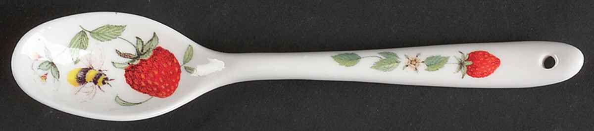 Alpine Strawberry Spoon-Teaspoon/Ceramic by Roy Kirkham-1