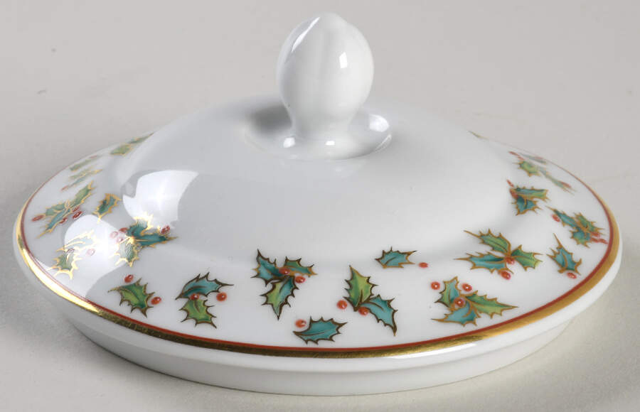 Christmas Joy Lid for Sugar Bowl by Royal Copenhagen-1