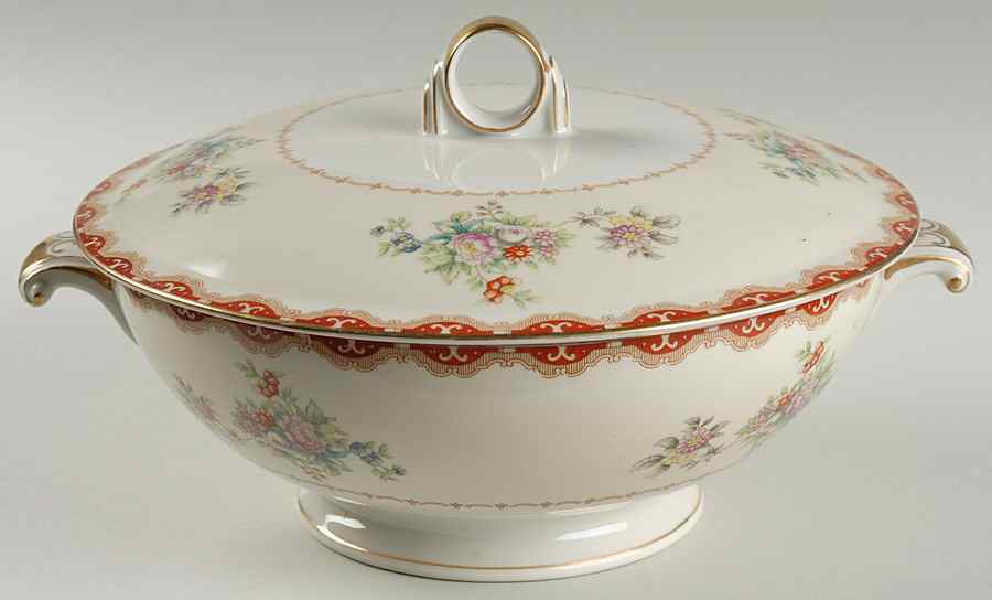 Rutland (Squiggly Verge, Occ Japan) Round Covered Vegetable by Royal Embassy-1