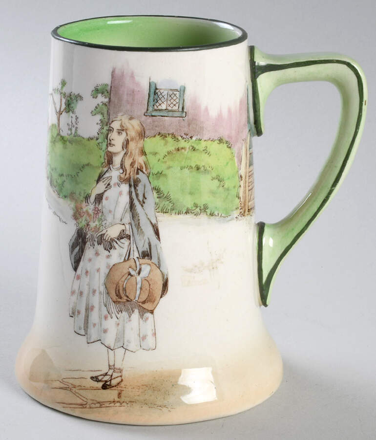 Dickens (Green Trim) Beer Stein by Royal Doulton-1