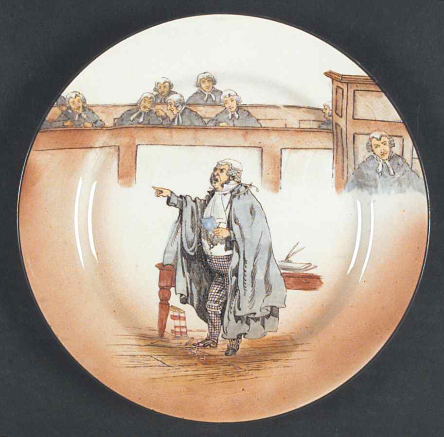 Dickens (Green Trim) Salad Plate by Royal Doulton-1