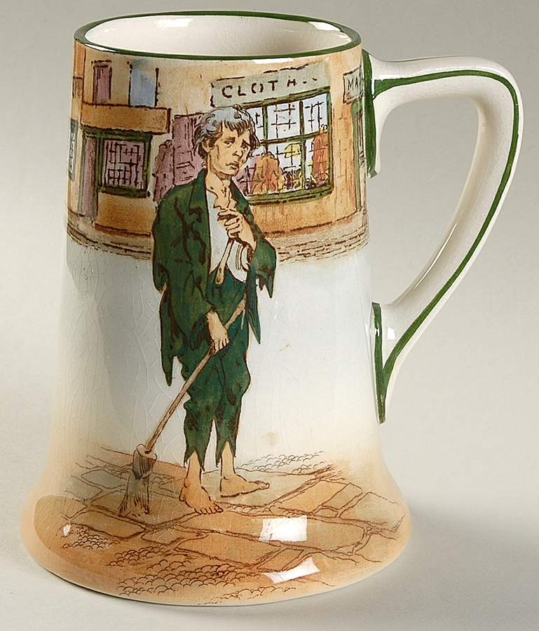 Dickens (Green Trim) Beer Stein by Royal Doulton-1