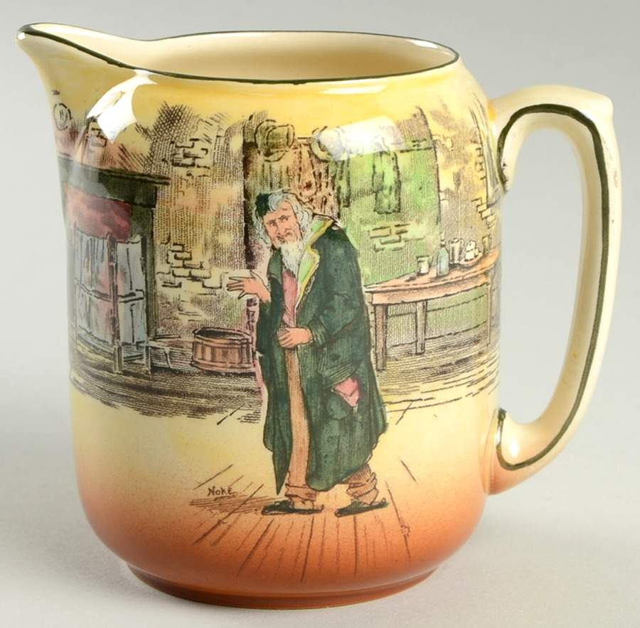 Dickens (Green Trim) 12 Oz Jug by Royal Doulton-1