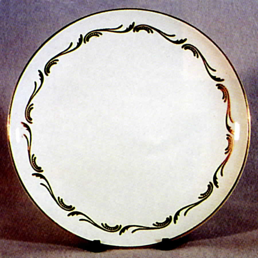 Gold Scallops Bread & Butter Plate by Royal Stafford-1