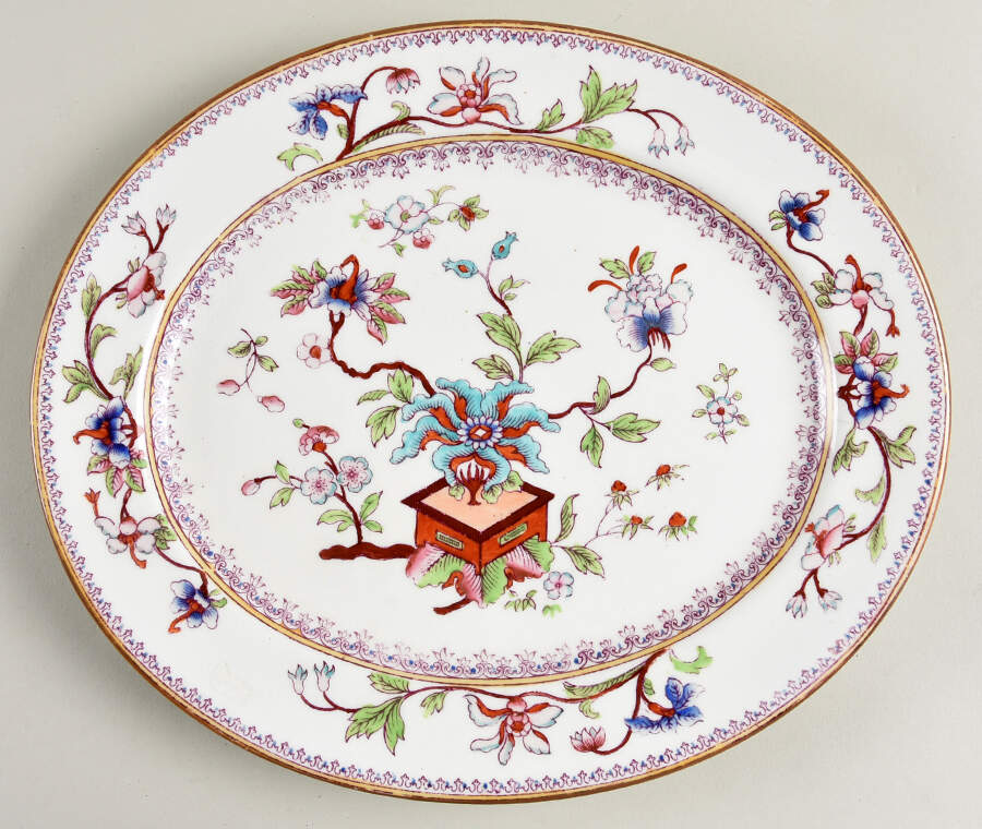 5969 11" Oval Serving Platter by Royal Worcester-1