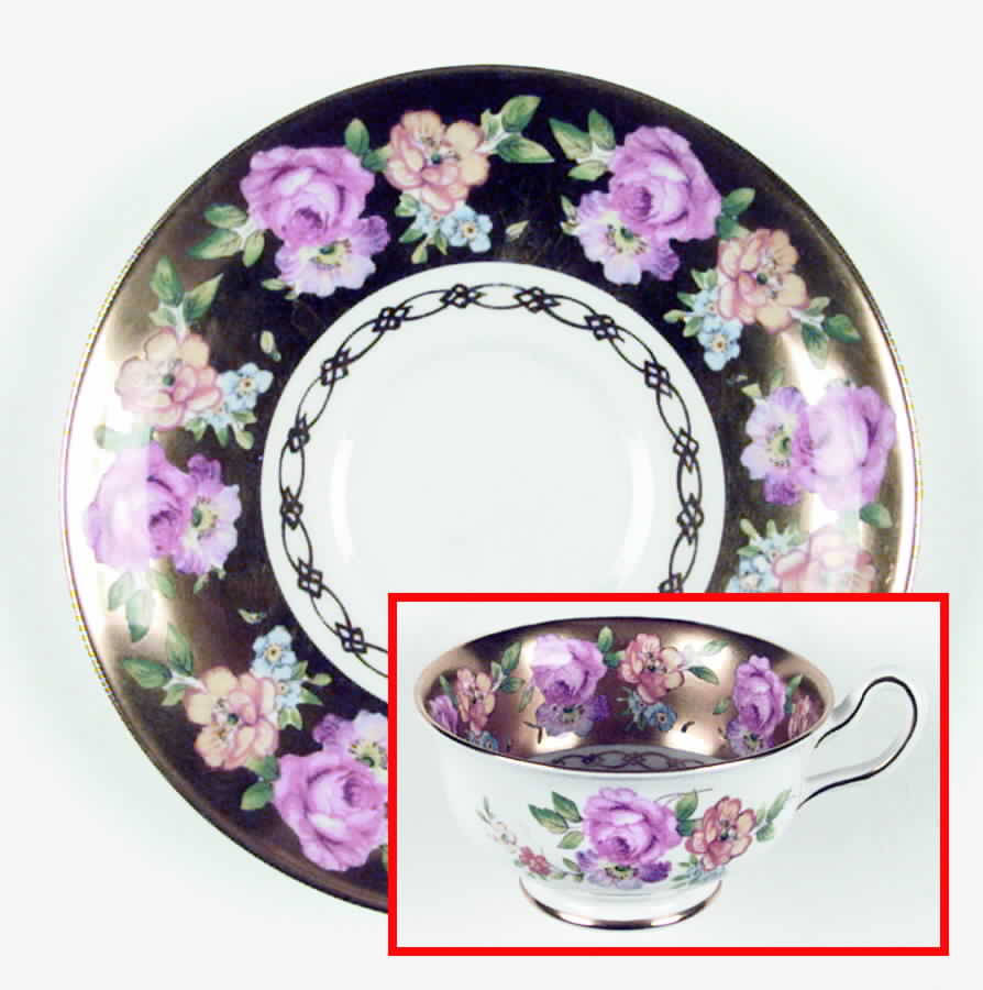 174a Footed Cup & Saucer Set by Royal Chelsea-1