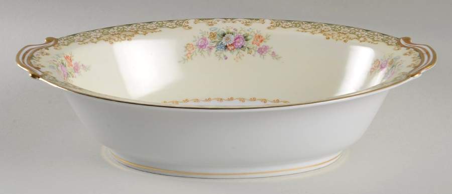 RO11 11" Oval Vegetable Bowl by Rose (Japan)-1