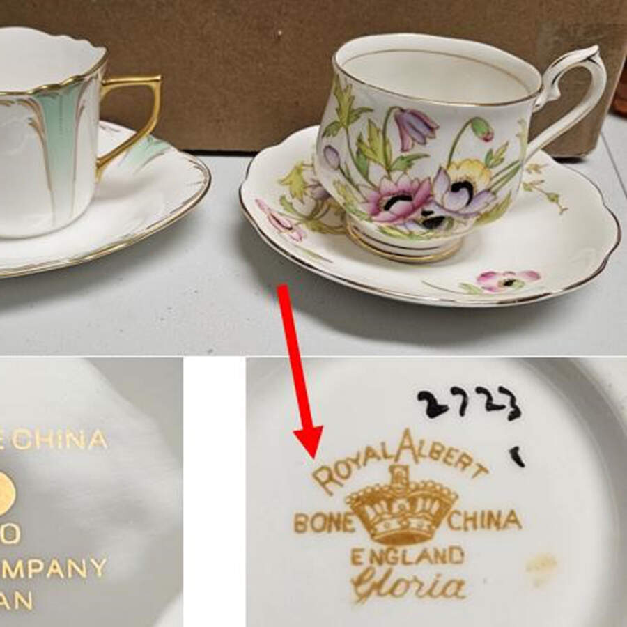 Gloria Footed Cup & Saucer Set by Royal Albert-1