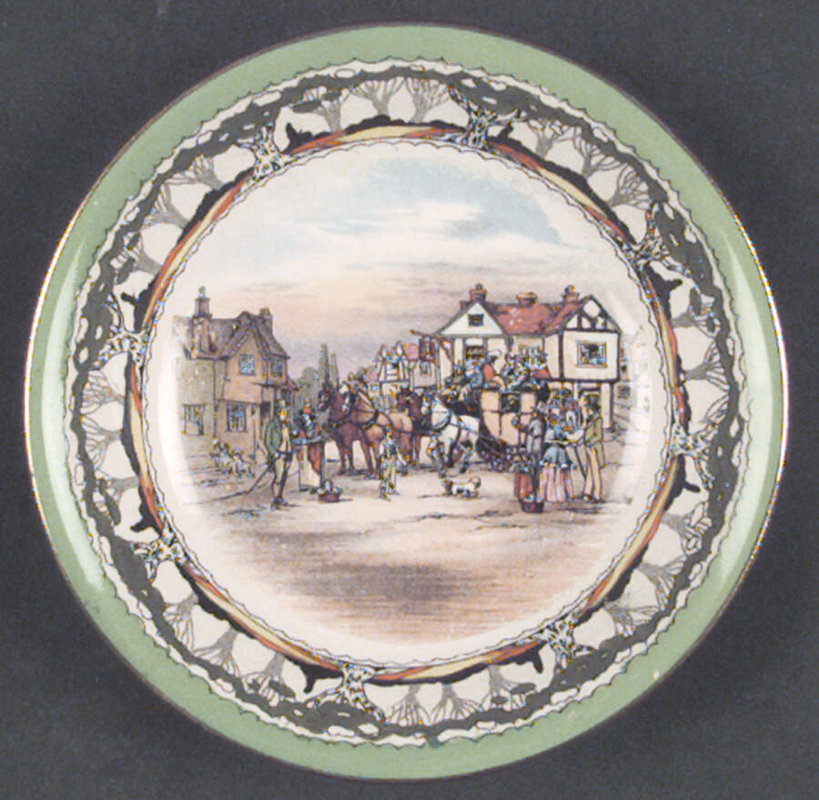 Old English Coaching Scenes Fruit/Dessert (Sauce) Bowl by Royal Winton-1