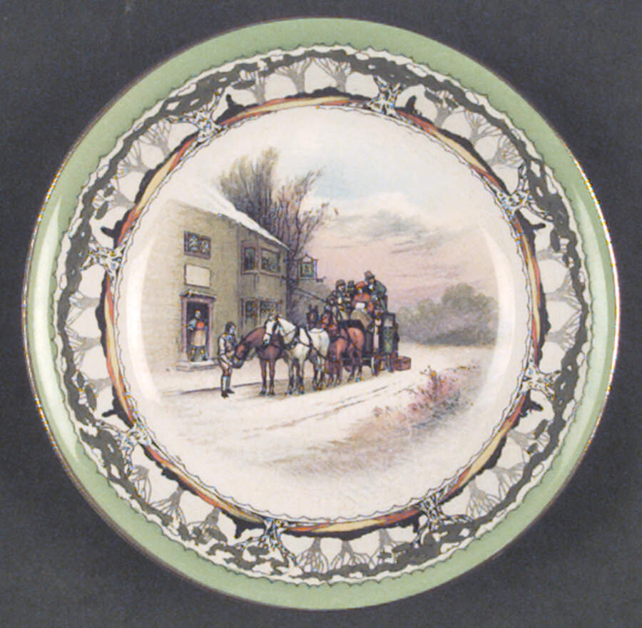 Old English Coaching Scenes Fruit/Dessert (Sauce) Bowl by Royal Winton-1