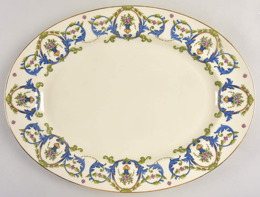 1980 14" Oval Serving Platter by Rosenthal - Continental-1