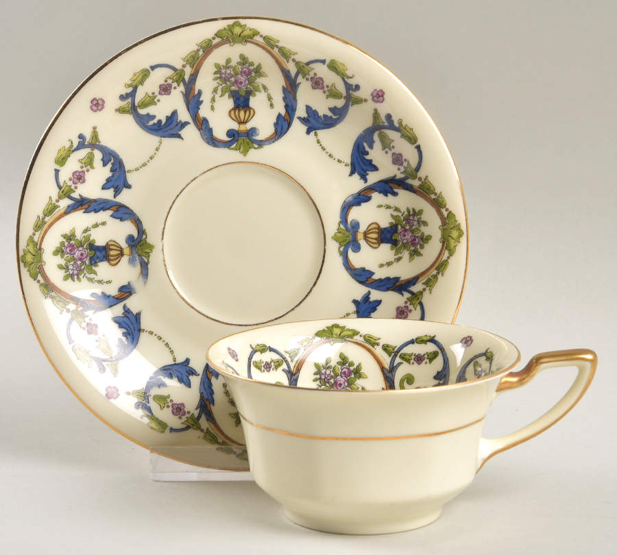 1980 Flat Cup & Saucer Set by Rosenthal - Continental-1
