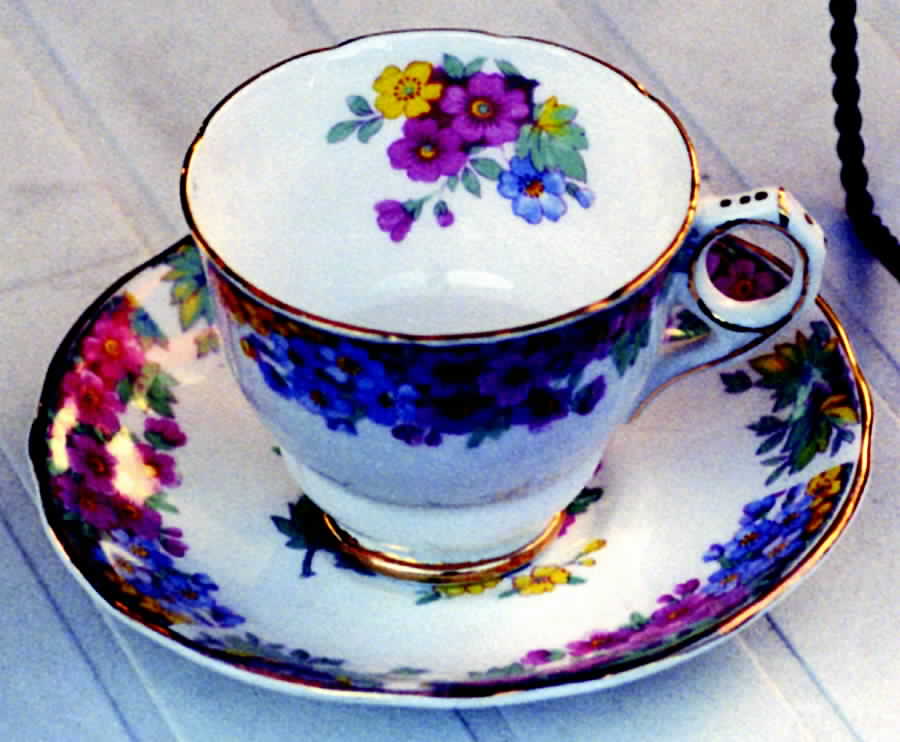 Charmaine Footed Cup & Saucer Set by Royal Stafford-1