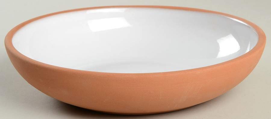 Terra Rosa White 8" Individual Pasta Bowl by Reco-1