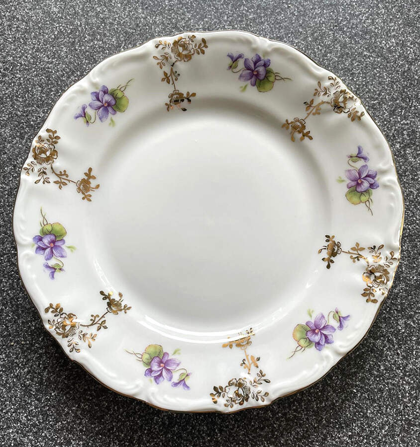 Violet Bread & Butter Plate by Royal Heidelberg-1
