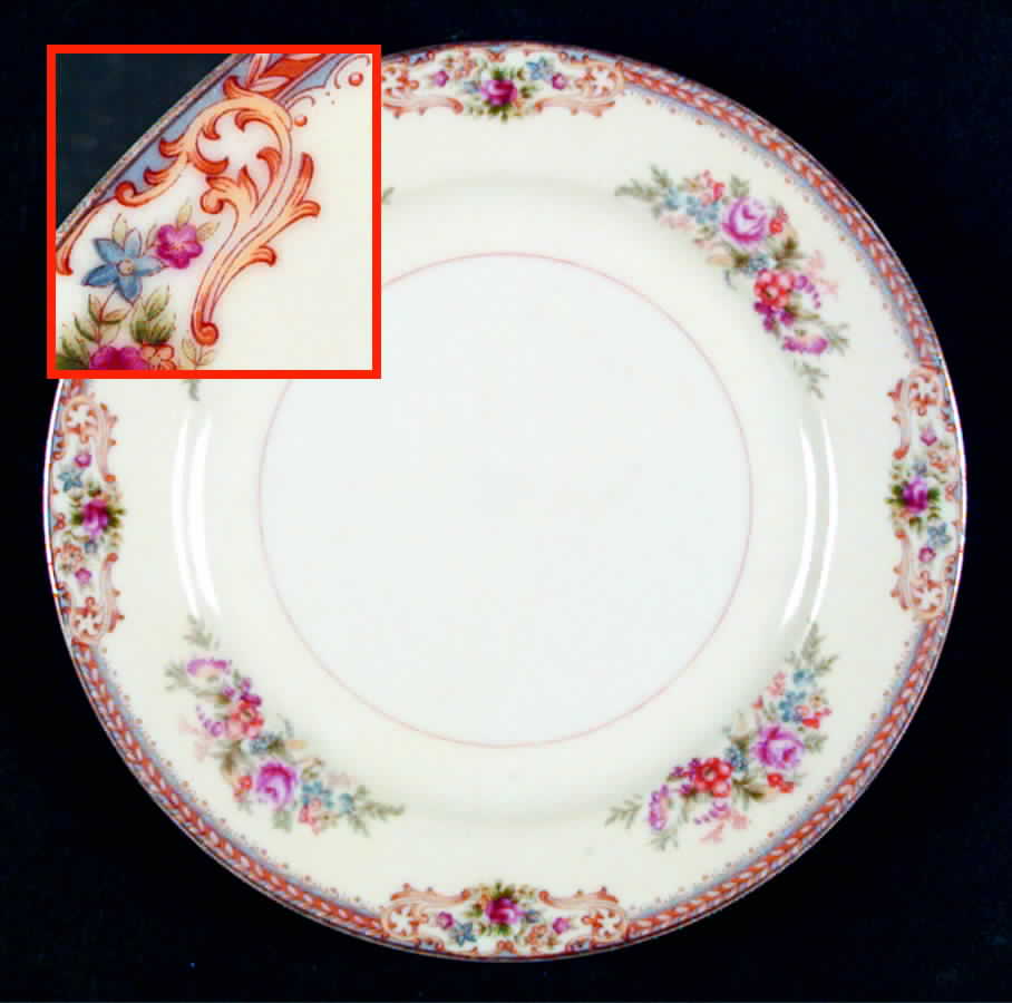 Bienville (No Center Design) Salad Plate by Regal (Japan)-1