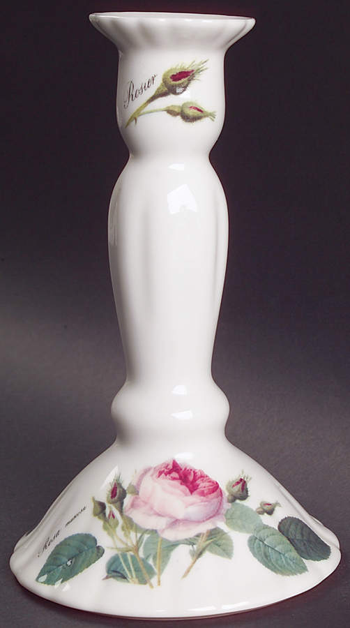 Redoute Roses 7" Candlestick by Roy Kirkham-1