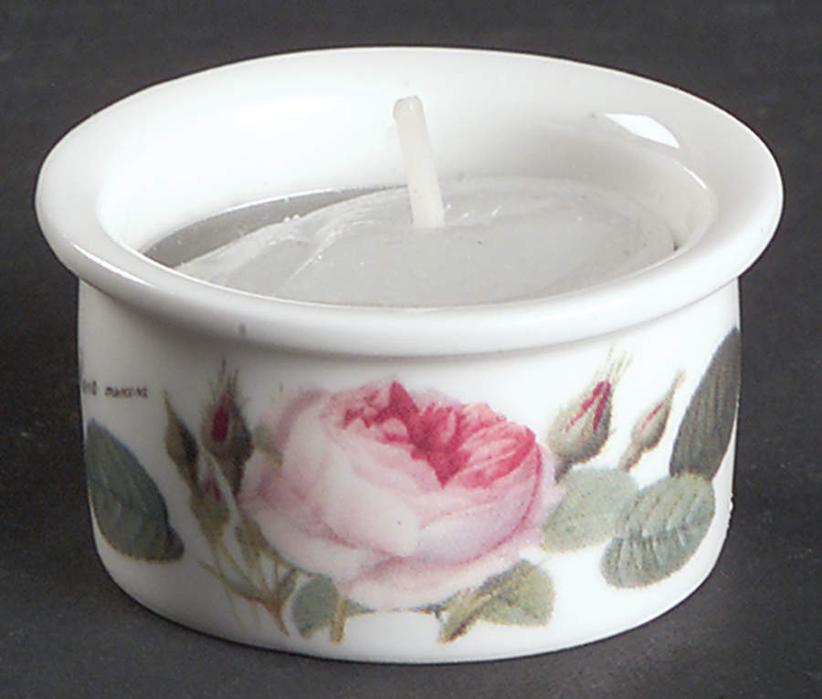 Redoute Roses 1" Tea Light Candleholder by Roy Kirkham-1