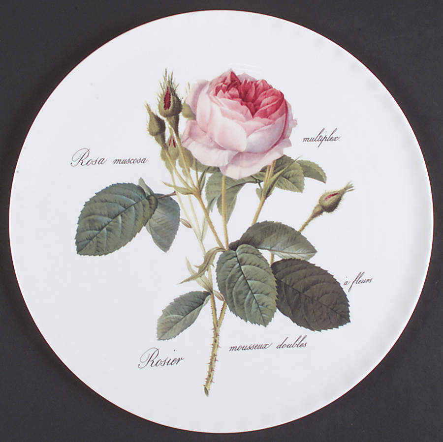 Redoute Roses Cake Plate by Roy Kirkham-1