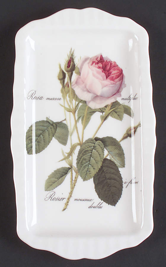 Redoute Roses Large Sandwich Tray by Roy Kirkham-1