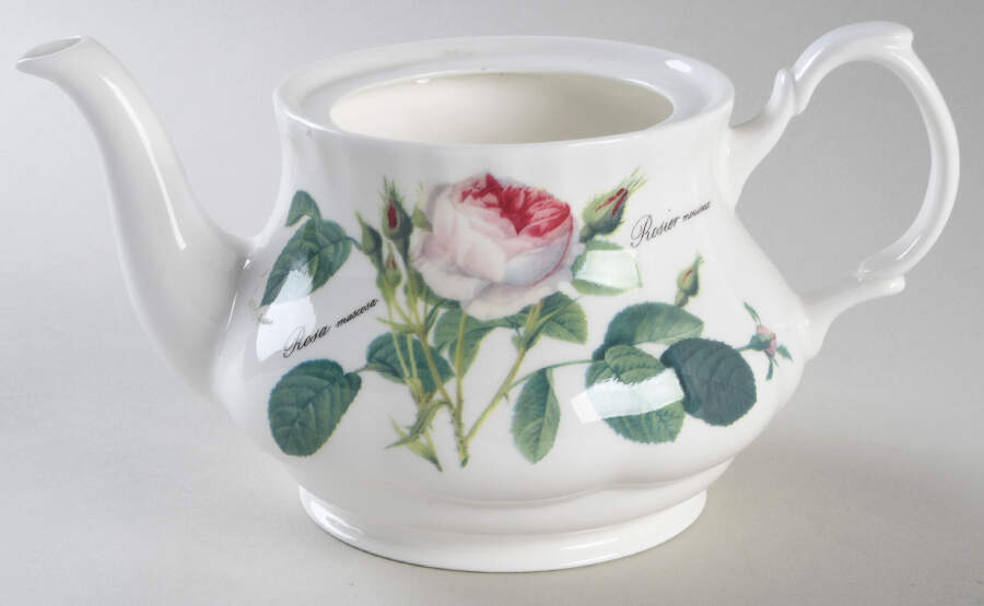 Redoute Roses Teapot No Lid by Roy Kirkham-1