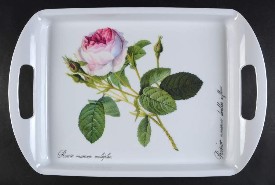 Redoute Roses Large Melamine Tray by Roy Kirkham-1