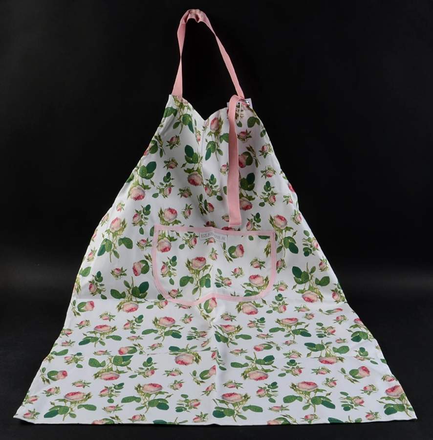 Redoute Roses Cloth Kitchen Apron by Roy Kirkham-1