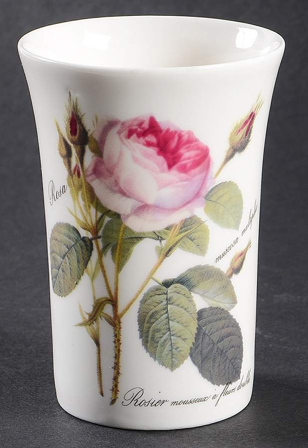 Redoute Roses Tall China Tumbler by Roy Kirkham-1